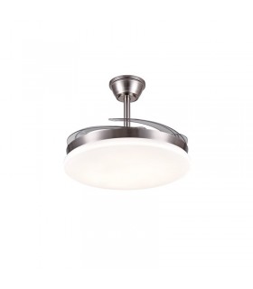 Ventilador de Techo CHLOE-L Níquel APP DC 72W 7200Lm 4 Aspas CCT