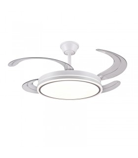 Ventilador de Techo STELLA-L Blanco APP DC 72W 7200Lm 4 Aspas CCT
