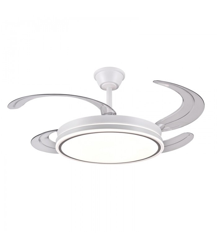 Ventilador de Techo STELLA-XL Blanco APP DC 72W 7200Lm 4 Aspas CCT
