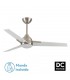 Ventilador de Techo ARGESTES DC Níquel 22W 2180Lm 3 Aspas Blanco CCT