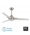 Ventilador de Techo ARGESTES DC Níquel 22W 2180Lm 3 Aspas Blanco CCT