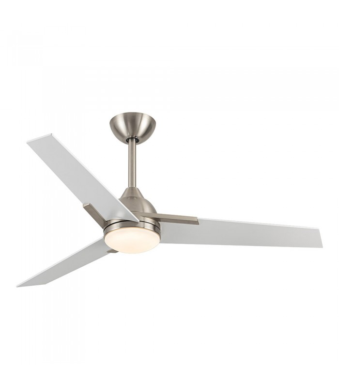 Ventilador de Techo ARGESTES DC Níquel 22W 2180Lm 3 Aspas Blanco CCT