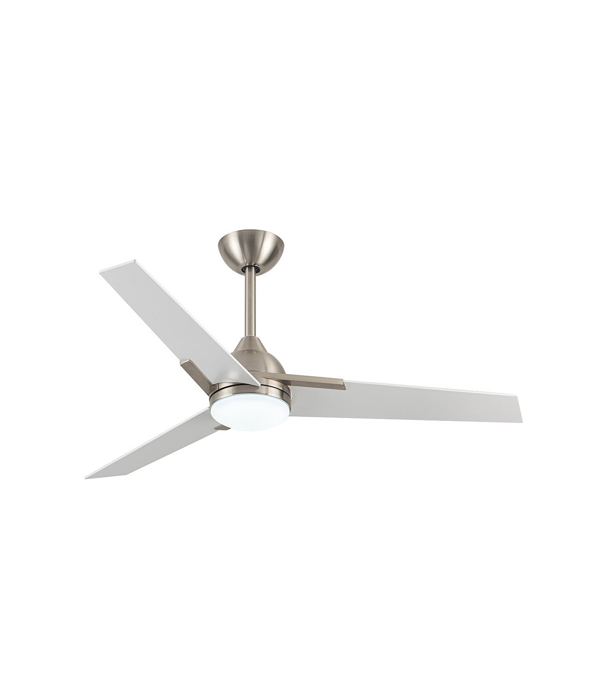 Ventilador de Techo ARGESTES DC Níquel 22W 2180Lm 3 Aspas Blanco CCT