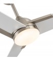 Ventilador de Techo ARGESTES DC Níquel 22W 2180Lm 3 Aspas Blanco CCT