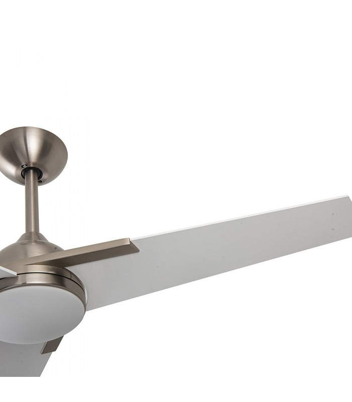 Ventilador de Techo ARGESTES DC Níquel 22W 2180Lm 3 Aspas Blanco CCT
