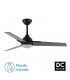 Ventilador de Techo ARGESTES DC Negro 22W 2180Lm 3 Aspas Gris CCT