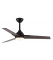 Ventilador de Techo ARGESTES DC Negro 22W 2180Lm 3 Aspas Gris CCT