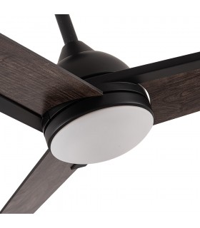 Ventilador de Techo ARGESTES DC Negro 22W 2180Lm 3 Aspas Gris CCT