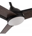 Ventilador de Techo ARGESTES DC Negro 22W 2180Lm 3 Aspas Gris CCT