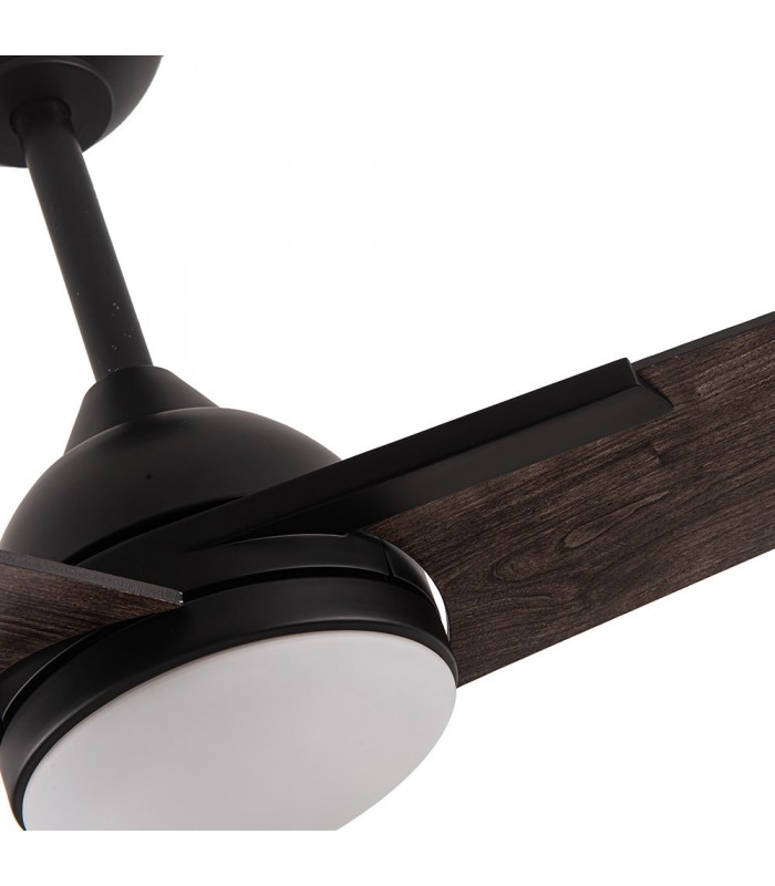 Ventilador de Techo ARGESTES DC Negro 22W 2180Lm 3 Aspas Gris CCT