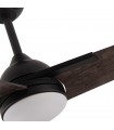 Ventilador de Techo ARGESTES DC Negro 22W 2180Lm 3 Aspas Gris CCT