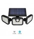 Aplique Solar SITALA 3 Proyectores 5.92W 650Lm IP44 Negro