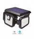 Aplique Solar SITALA 3 Proyectores 5.92W 650Lm IP44 Negro