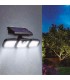 Aplique Solar SITALA 3 Proyectores 5.92W 650Lm IP44 Negro