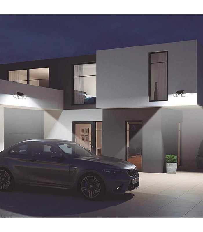 Aplique Solar SITALA 3 Proyectores 5.92W 650Lm IP44 Negro