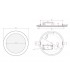 Downlight LED 20W 1.600Lm 120º IP20 Redondo Cuero