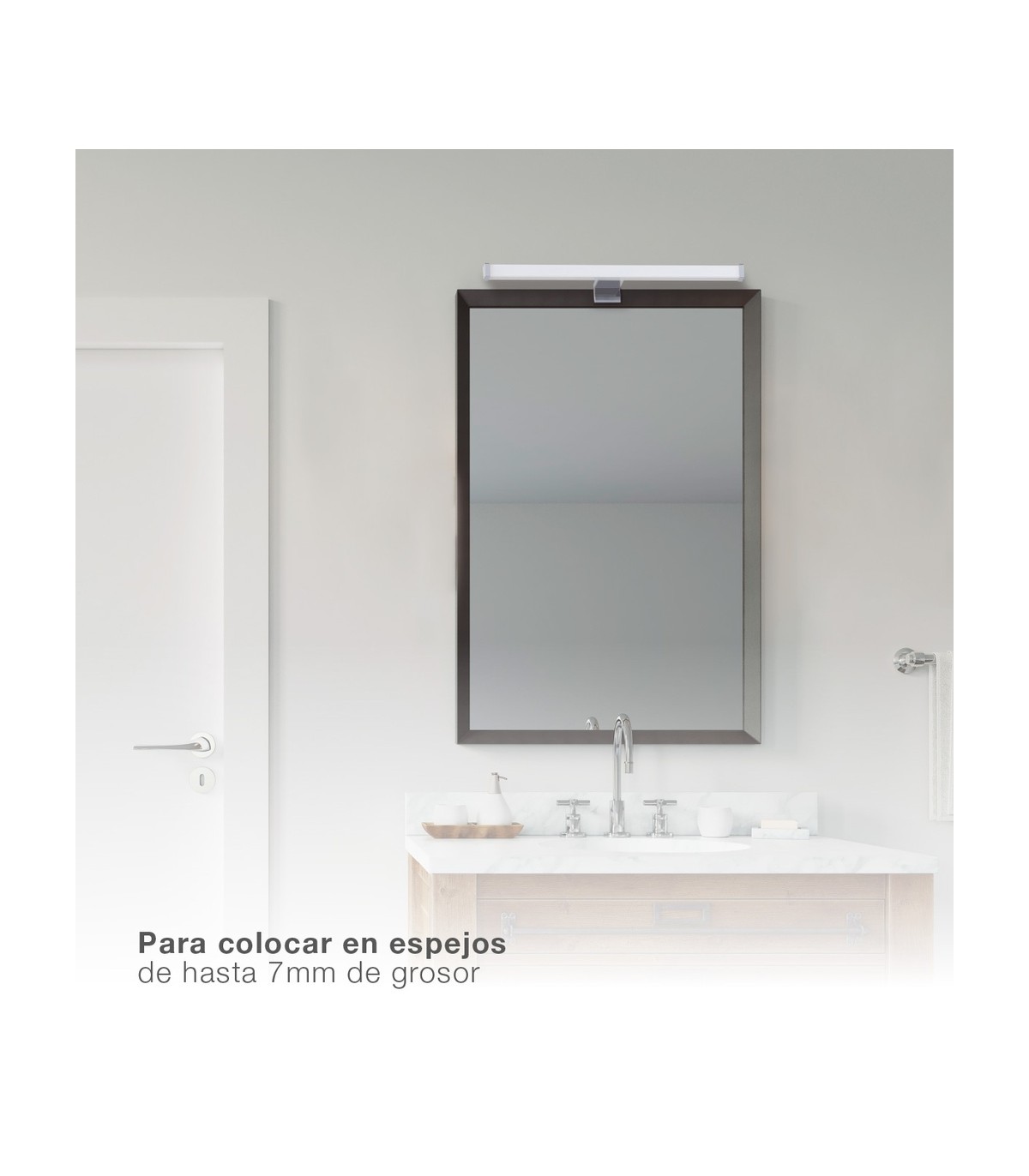 Aplique Led Baño NAKUR 6W 570Lm IP44 40cm