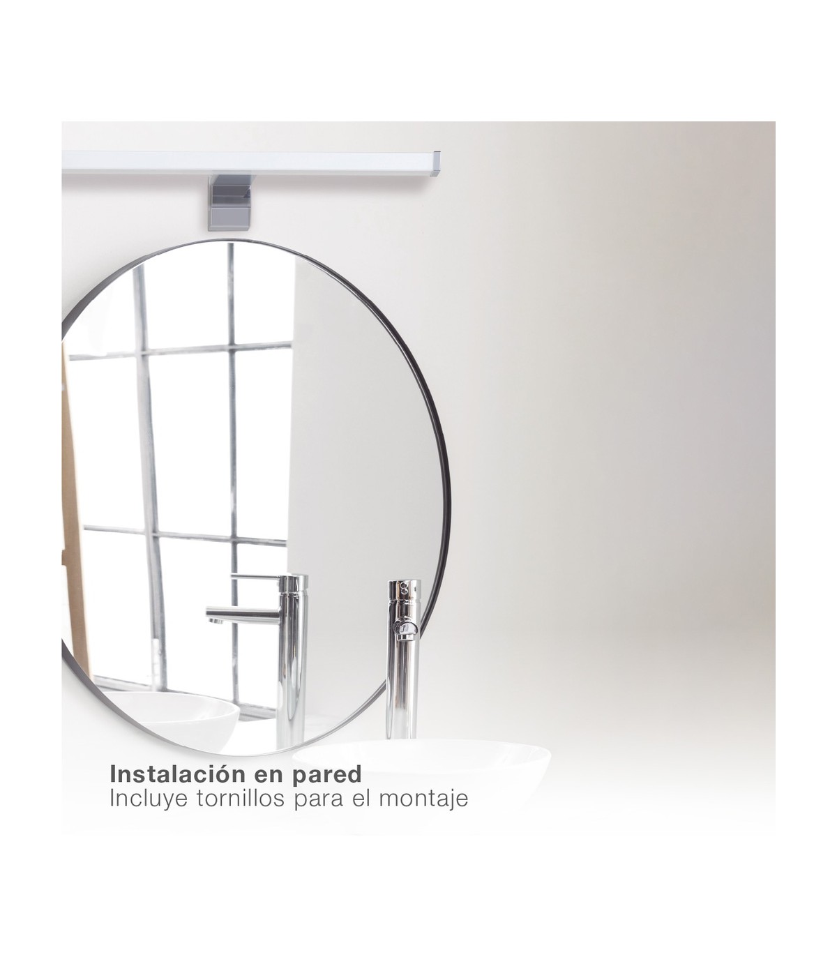 Aplique Led Baño NAKUR 6W 570Lm IP44 40cm
