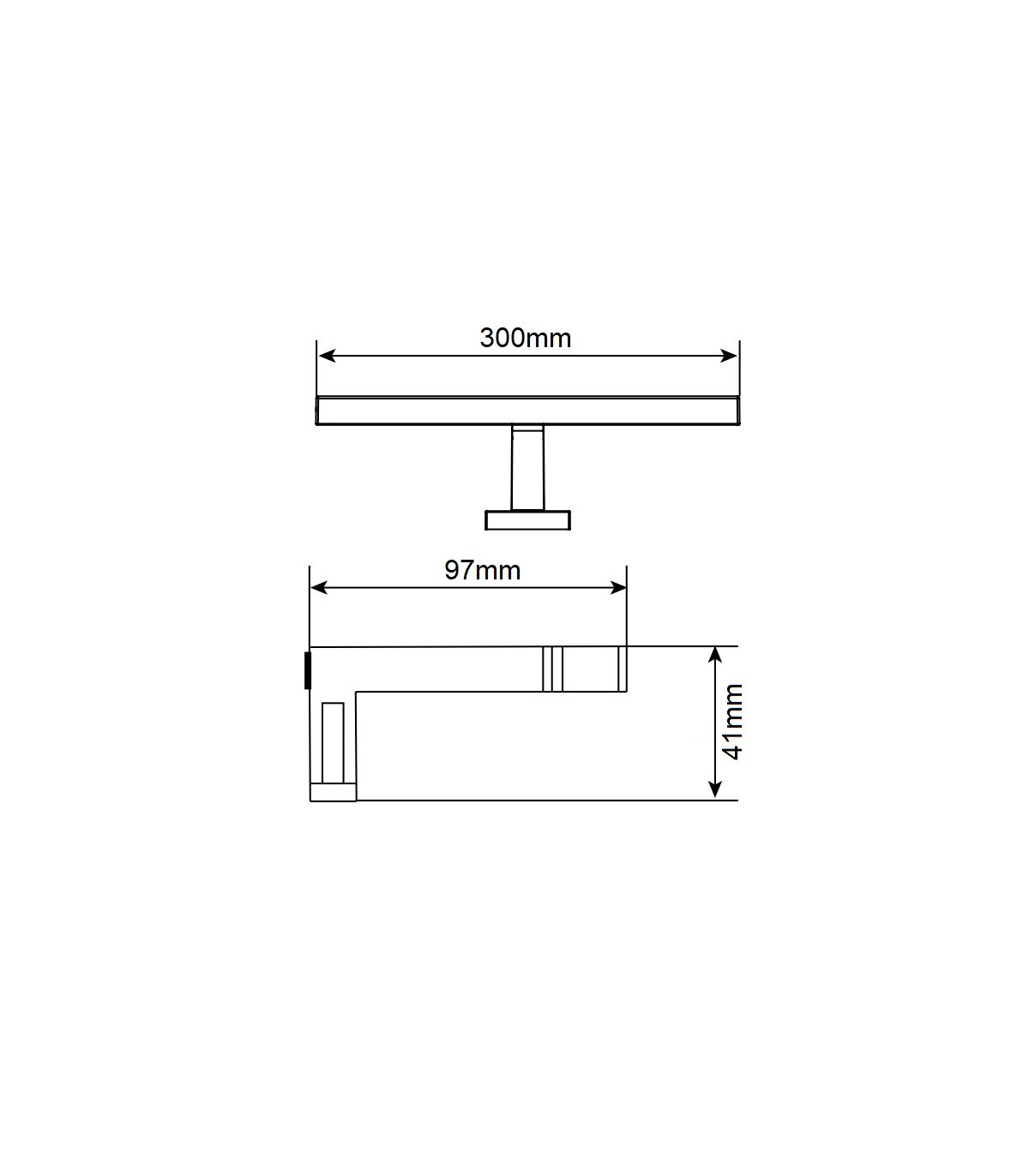 Aplique Baño AMNES 5W 350Lm IP44 30cm