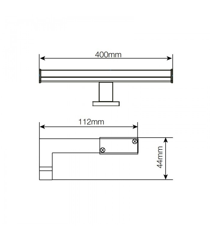 Aplique Led Baño LAKSA 8W 640Lm IP44 40cm