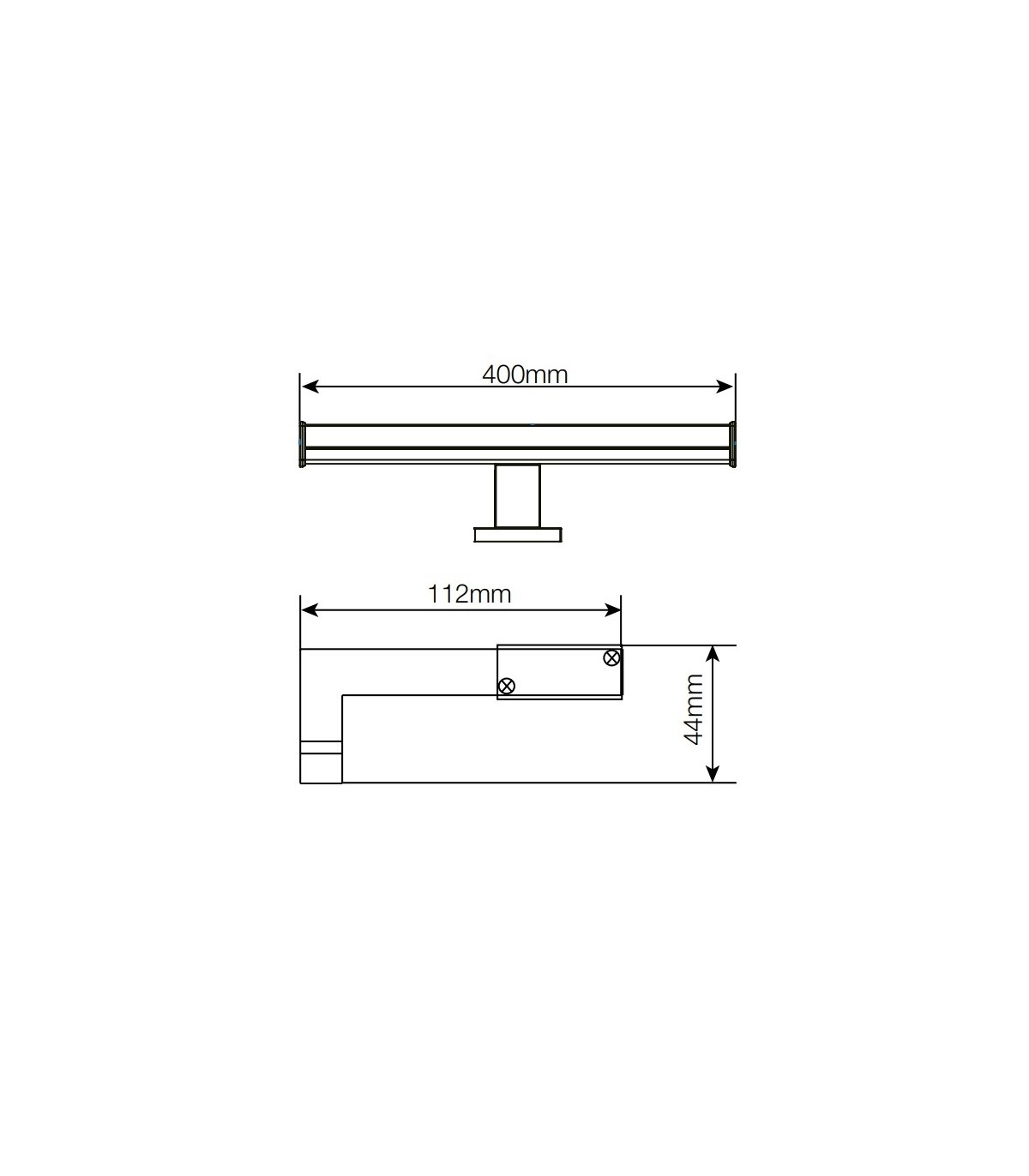 Aplique Led Baño LAKSA 8W 640Lm IP44 40cm