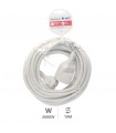 Prolongador Schuko (3x1.5mm) 2P+TT Blanco 10 metros
