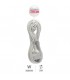 Prolongador Schuko (3x1.5mm) 2P+TT Blanco 5 metros