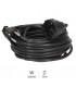 Prolongador Schuko (3x1.5mm) 2P+TT Negro 25 metros