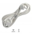 Prolongador Schuko (3x1.5mm) 2P+TT Blanco 3 metros