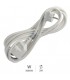 Prolongador Schuko (3x1.5mm) 2P+TT Blanco 2 metros