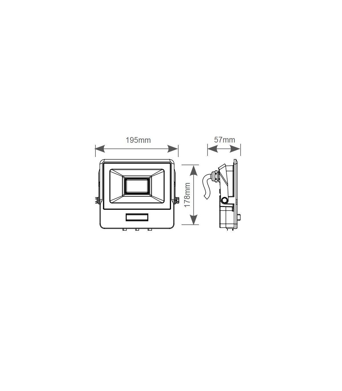 Proyector Led MONDIR Detector Movimiento 50W 4280Lm IP65
