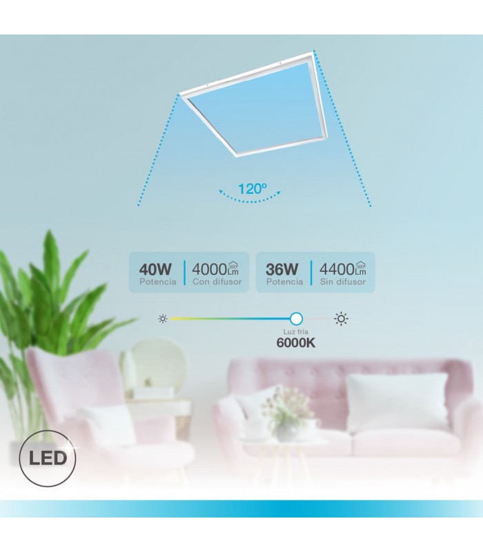 Marco Led GSC 40W 4000Lm 60x60cm IP20