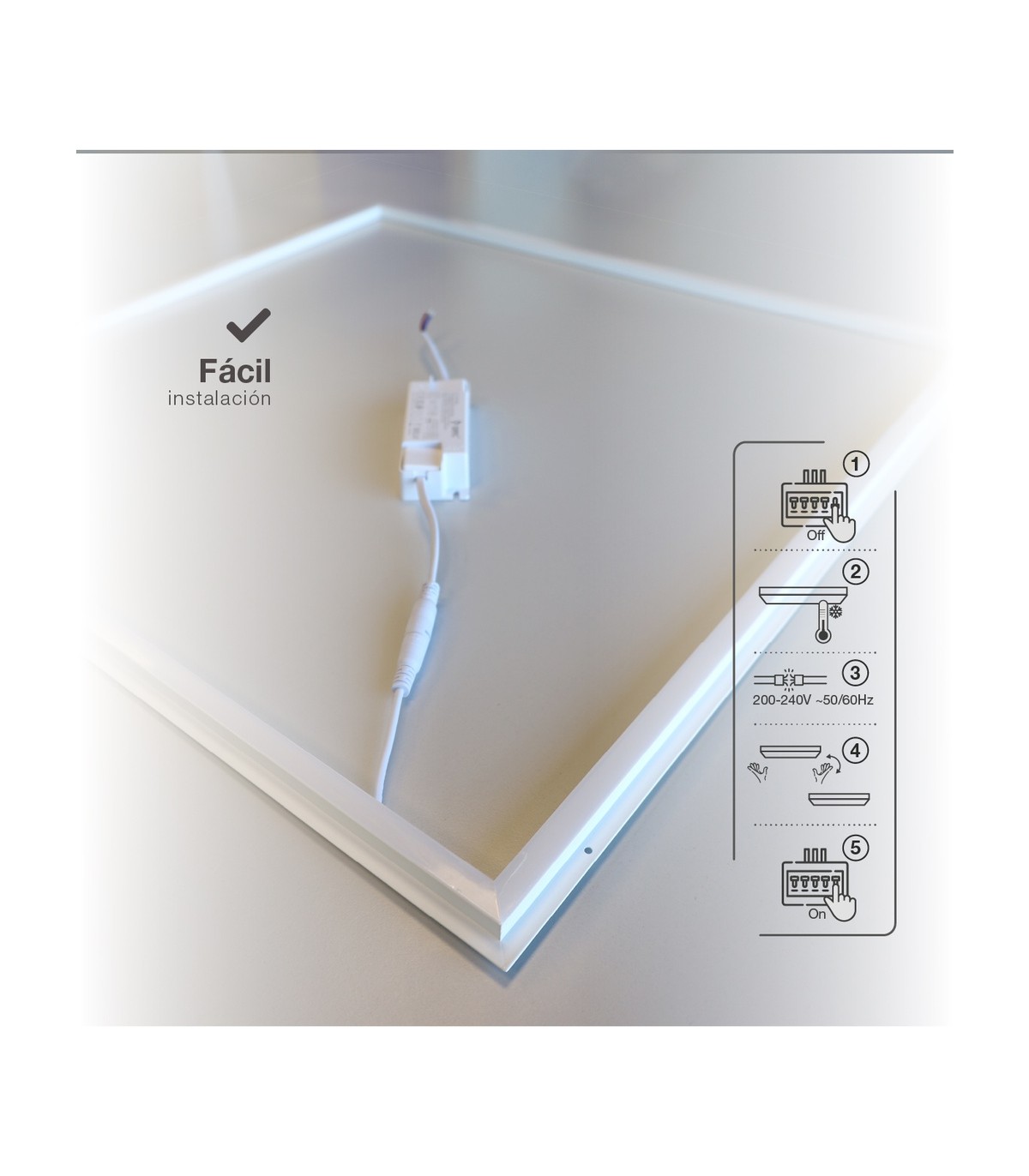 Marco Led GSC 40W 4000Lm 60x60cm IP20