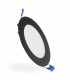 Downlight Led 6W 600Lm IP20 Redondo Negro CCT