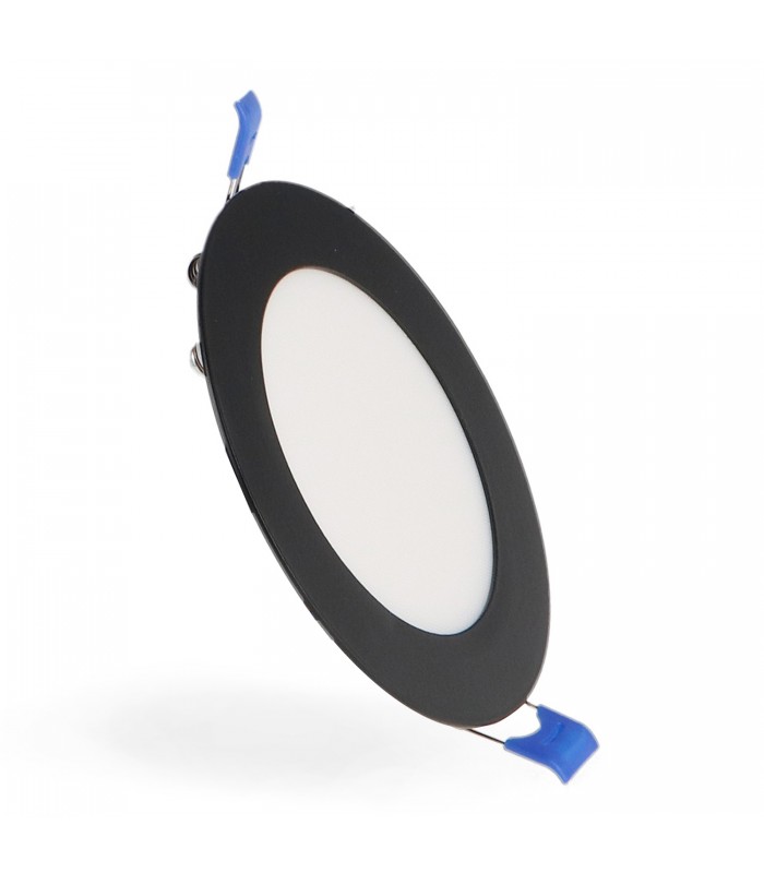 Downlight Led 6W 600Lm IP20 Redondo Negro CCT