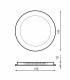 Downlight Led 9W 900Lm IP20 Redondo Negro CCT