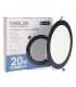 Downlight Led 20W 2000Lm IP20 Redondo Negro CCT