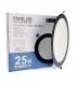 Downlight Led 25W 2500Lm IP20 Redondo Negro CCT