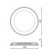 Downlight Led 25W 2500Lm IP20 Redondo Negro CCT