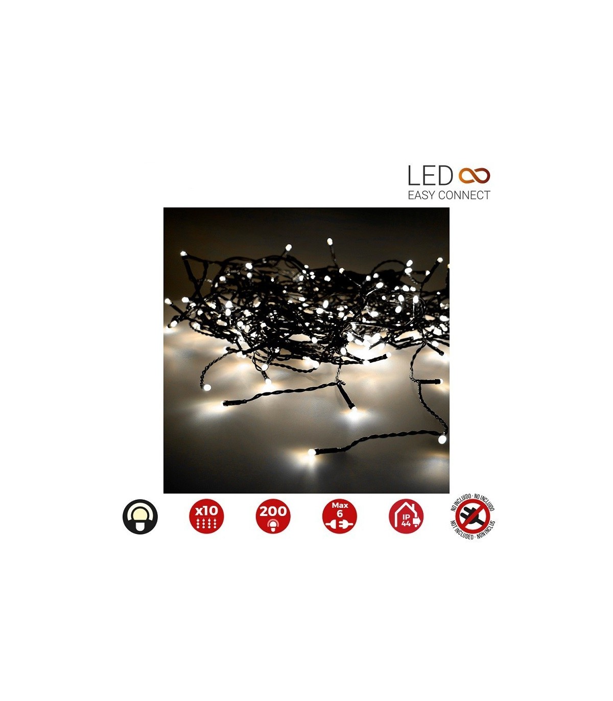 Cortina LED EASY-CONECT 3.2W 2x2m IP44