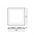 Downlight Led 12W 1200Lm IP20 Cuadrado Negro CCT