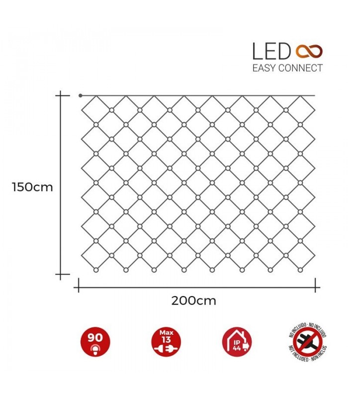 Red LED EASY-CONECT 1.62W 2x1.5m IP44 