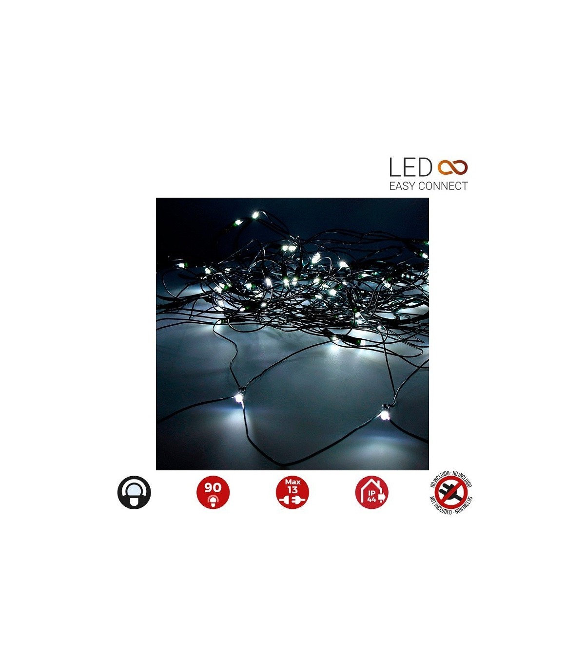 Red LED EASY-CONECT 1.62W 2x1.5m IP44 