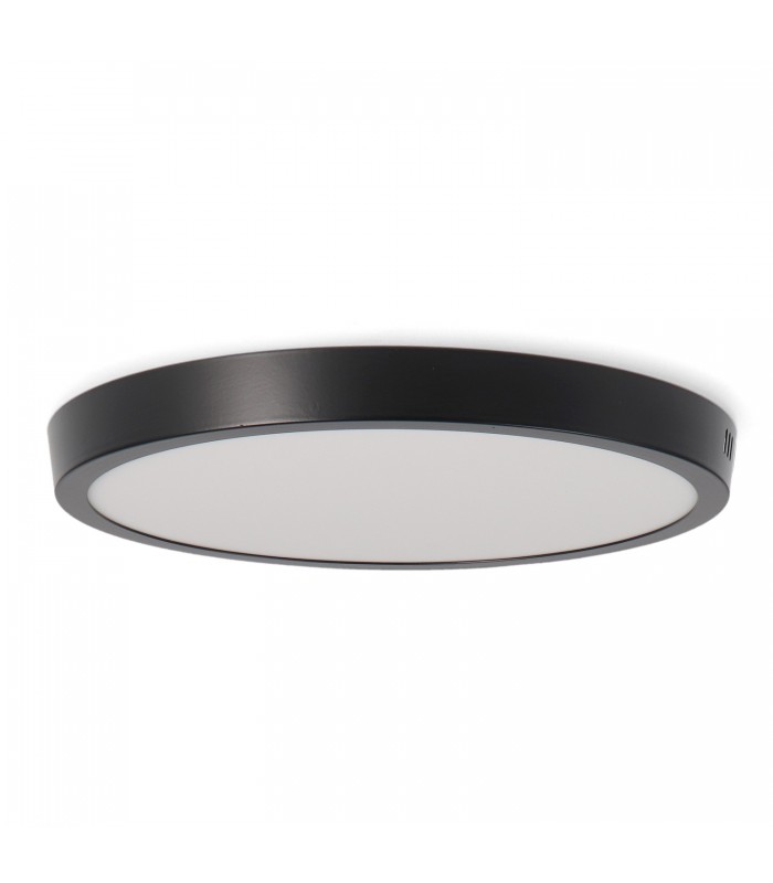 Plafón Superficie Led 25W 2500LM IP20 Redondo Negro CCT