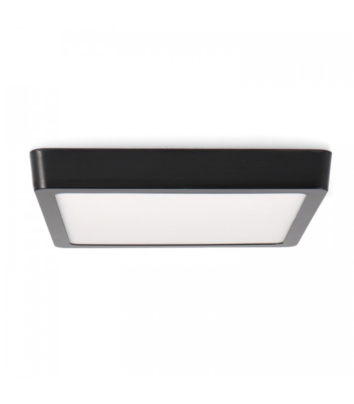 Plafón Superficie Led 20W 2000LM IP20 Cuadrado Negro CCT