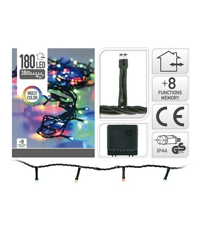 Guirnalda 120LED Multifunción 18M IP44 