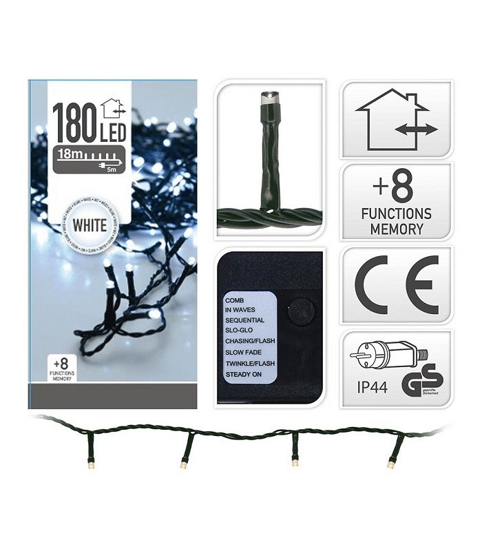 Guirnalda 120LED Multifunción 18M IP44 