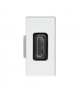 Conector HDMI v1.4 estrecho blanco Simon 27