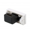 Conector HDMI v1.4 estrecho blanco Simon 27