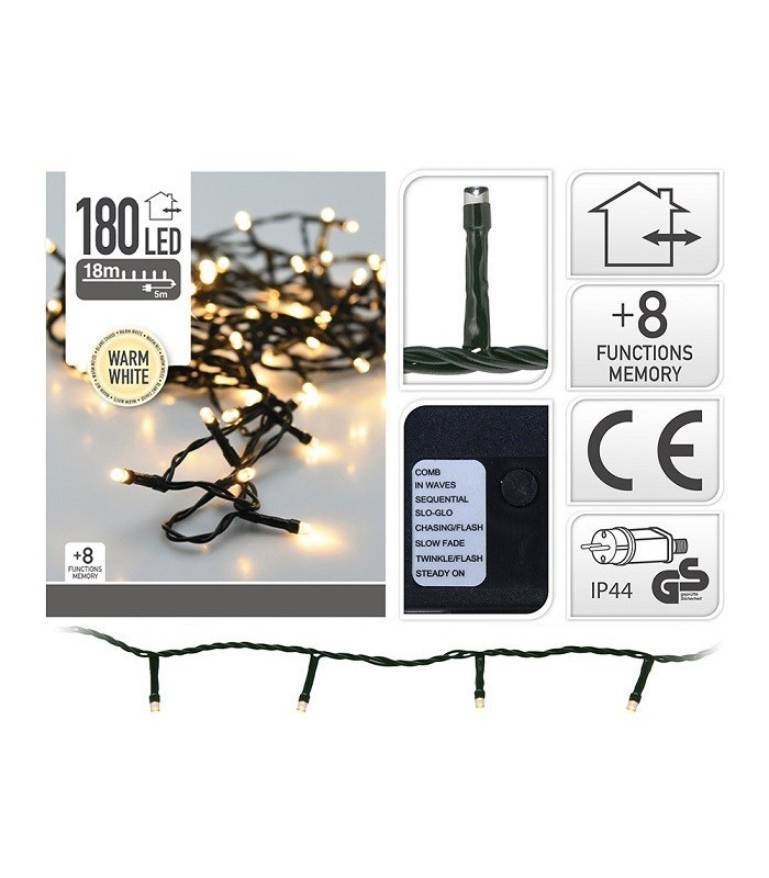 Guirnalda 120LED Multifunción 18M IP44